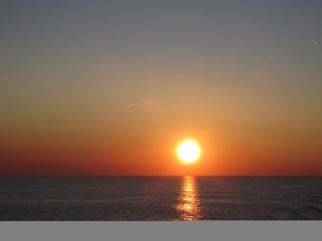 tramonto sul mediterraneo