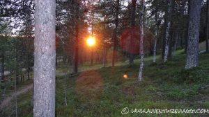 sole che non vuol tramontare a Inari