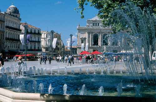 il centro di Montpellier