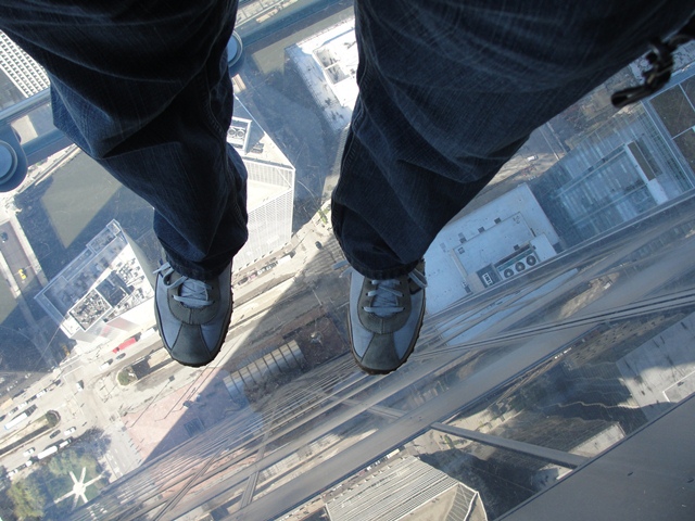 Hanging over the city
