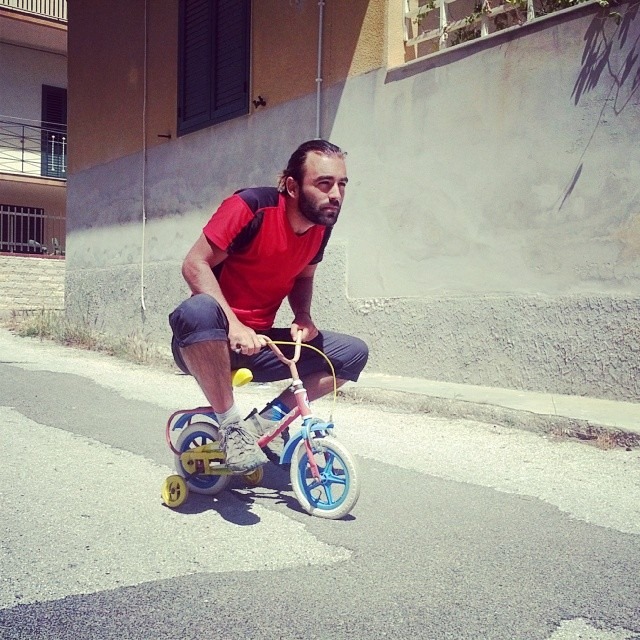 Daniele Carletti in bici