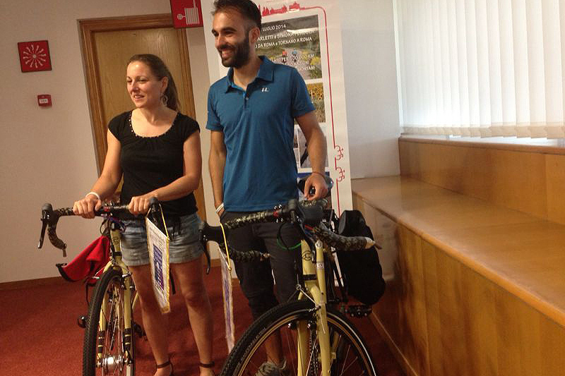 Simona Pergola Daniele Carletti partenza