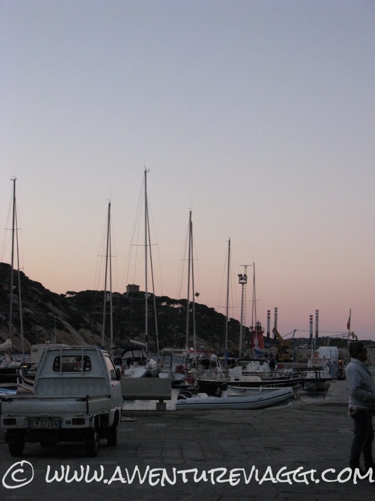 Tramonto all'isola del giglio